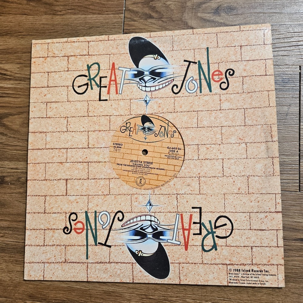 Jevetta Steele – Calling You 1988 Great Jones GJ-602 DJ 45RPM 12" PROMO EX/EX